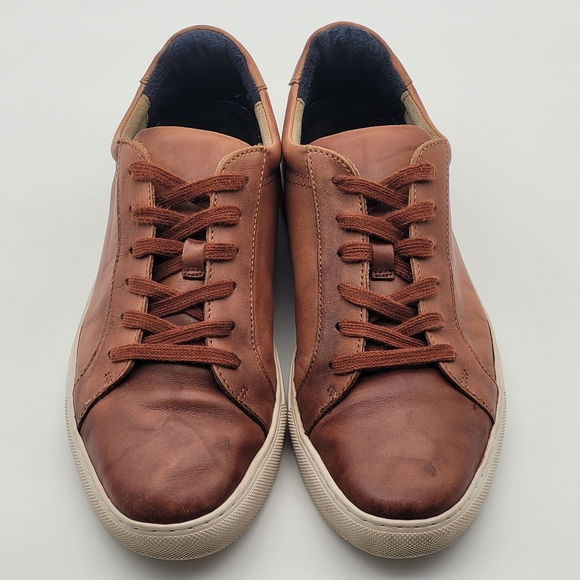 Banana Republic Nicklas Men's Size 10 Cognac Brown Leather Ortholite, Used - Picture 12 of 15